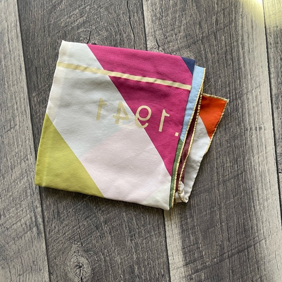 Coach Silk Multicolored Scarf - Picture 3 of 4